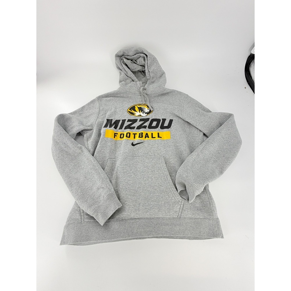 Nike Men's Mizzou Missouri Tigers Football Used Grey Size Medium M Hoodie